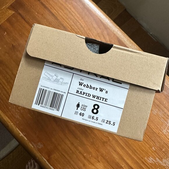 ASTRAL {NIB} Women's Webber Sandals | 8 / 37-38 | white | adjustable straps - Picture 10 of 10